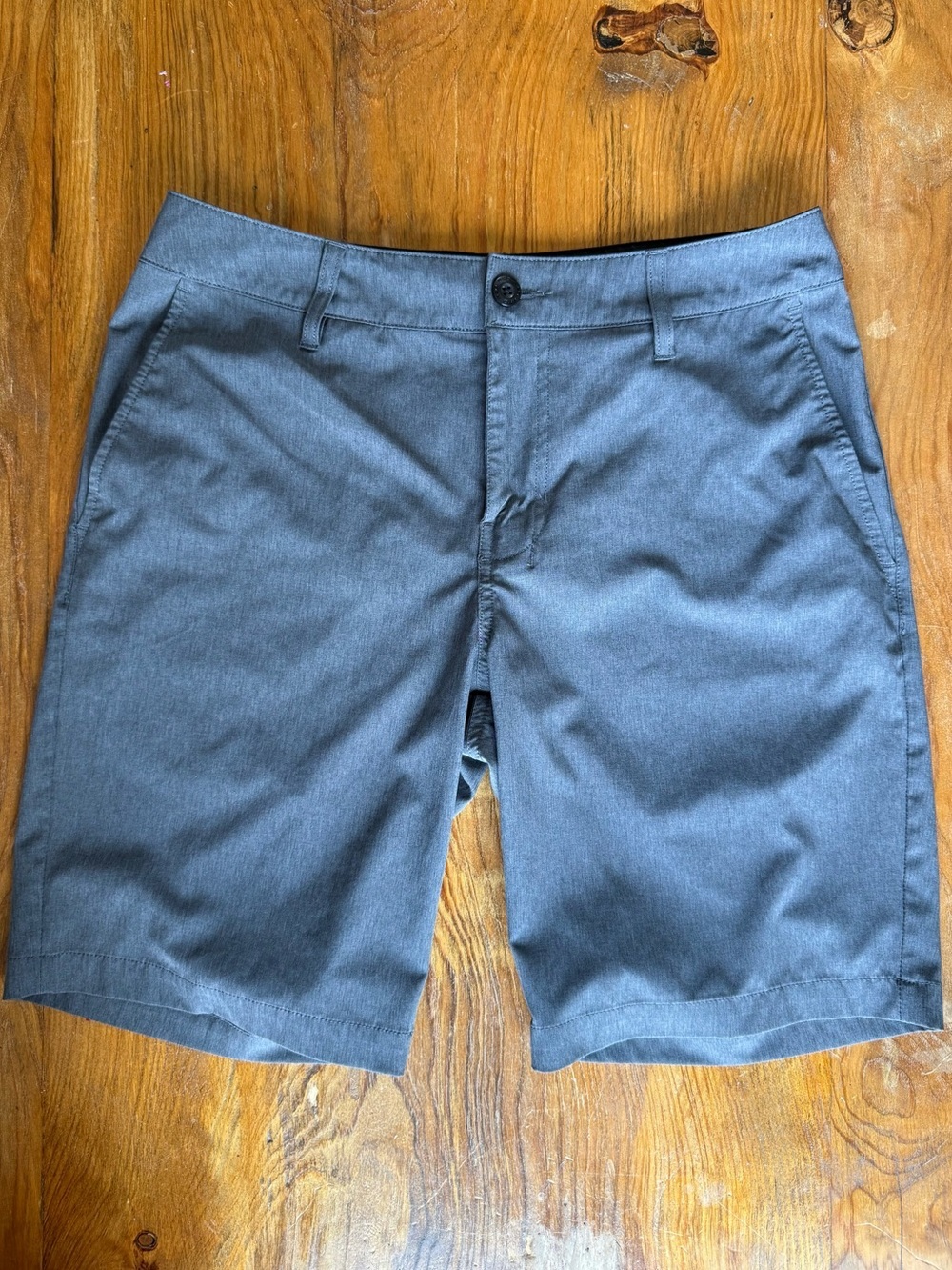 RSQ Men's Classic Stretch Chino Shorts Hybrid, Quick-Dry Fabric Dark Gray, 30
